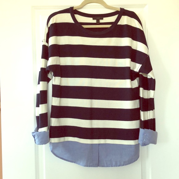 J. Crew Tops - J. Crew Striped Shirt